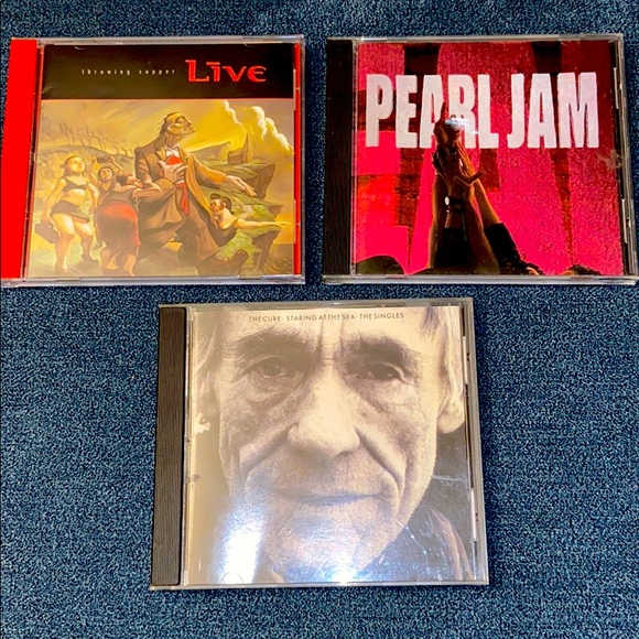 ❌SOLD!❌ 3 Rock CDs: The Cure, Pearl Jam, & LIVE - Picture 2 of 8